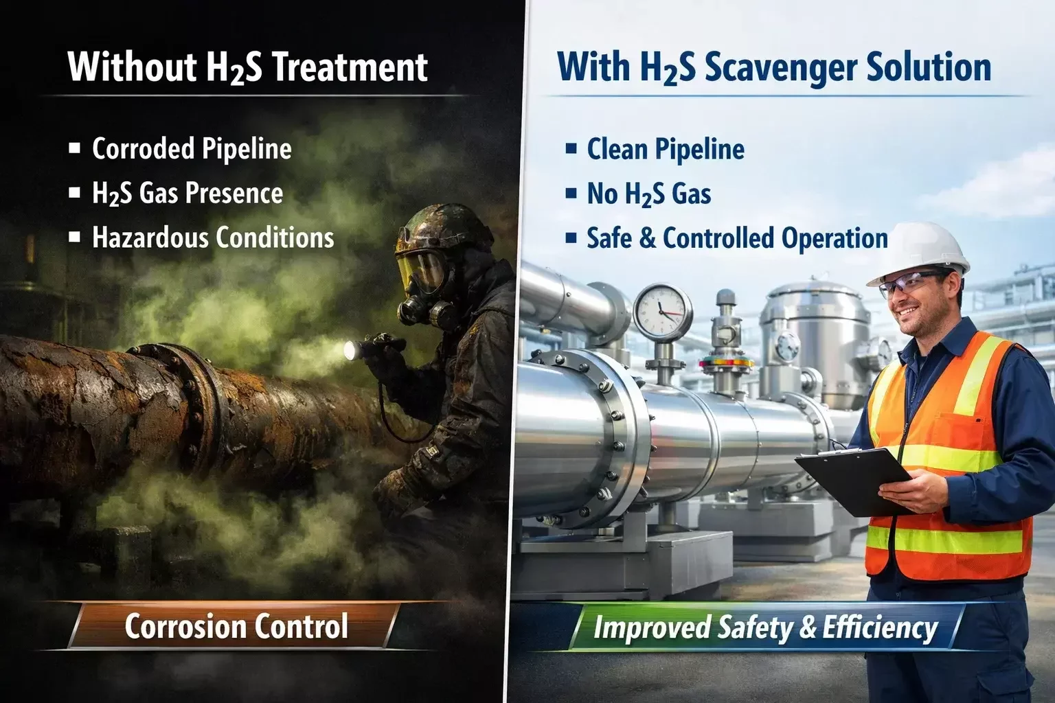 Hydrogen Sulfide (H₂S) Scavenger Solutions for Upstream and Midstream Oil Operations